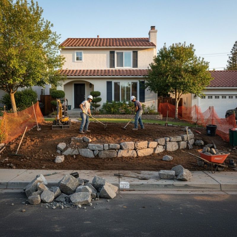 Concrete Retaining Wall Installation